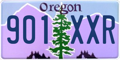 OR license plate 901XXR