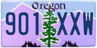 OR license plate 901XXW