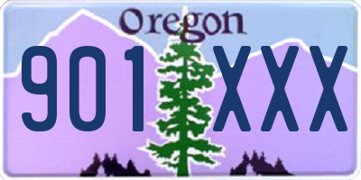 OR license plate 901XXX