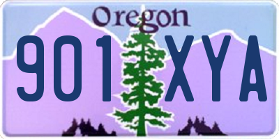OR license plate 901XYA