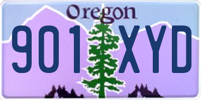 OR license plate 901XYD