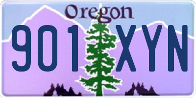 OR license plate 901XYN