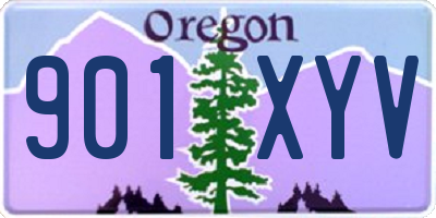 OR license plate 901XYV