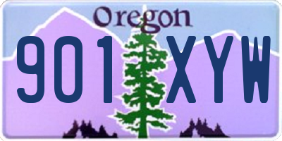 OR license plate 901XYW