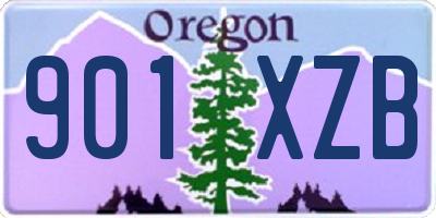 OR license plate 901XZB