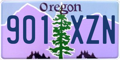 OR license plate 901XZN