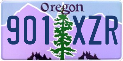 OR license plate 901XZR