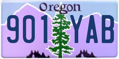 OR license plate 901YAB