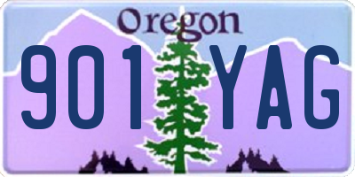 OR license plate 901YAG