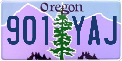 OR license plate 901YAJ