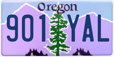 OR license plate 901YAL