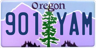 OR license plate 901YAM