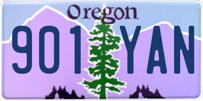 OR license plate 901YAN
