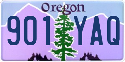 OR license plate 901YAQ