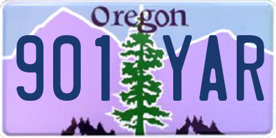 OR license plate 901YAR
