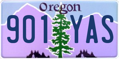 OR license plate 901YAS