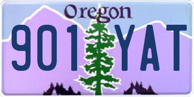 OR license plate 901YAT
