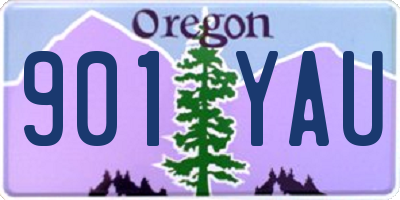 OR license plate 901YAU