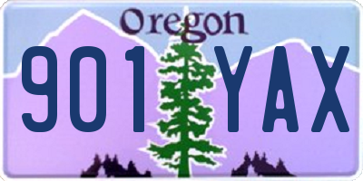 OR license plate 901YAX
