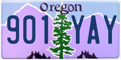 OR license plate 901YAY