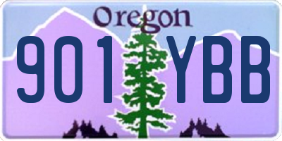 OR license plate 901YBB
