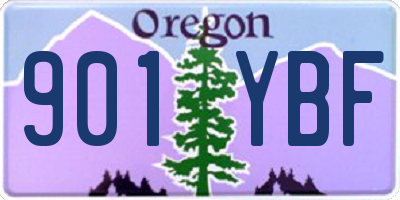OR license plate 901YBF