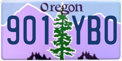 OR license plate 901YBO