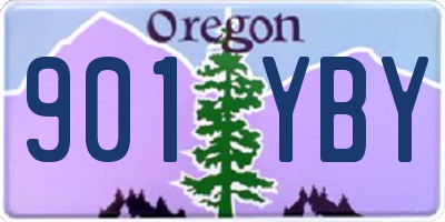 OR license plate 901YBY