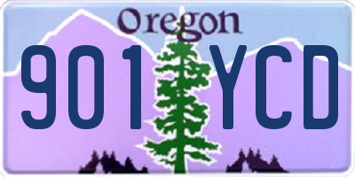 OR license plate 901YCD
