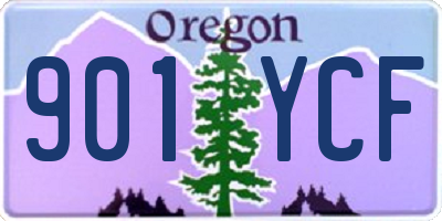 OR license plate 901YCF