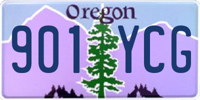 OR license plate 901YCG