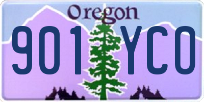 OR license plate 901YCO
