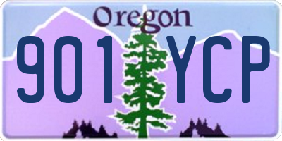 OR license plate 901YCP