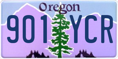 OR license plate 901YCR