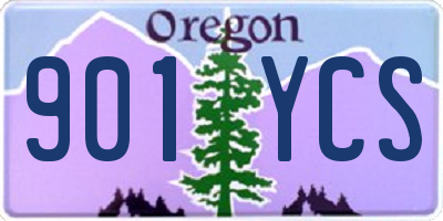 OR license plate 901YCS