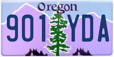 OR license plate 901YDA
