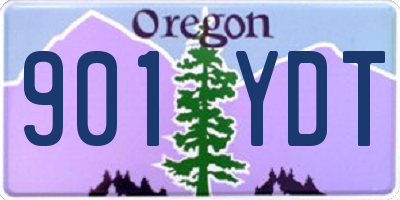 OR license plate 901YDT