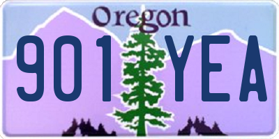 OR license plate 901YEA
