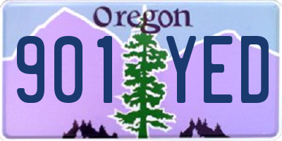 OR license plate 901YED