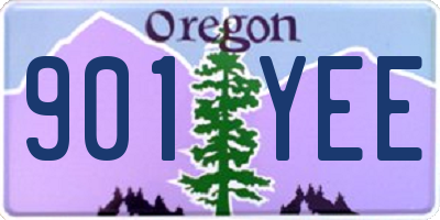 OR license plate 901YEE