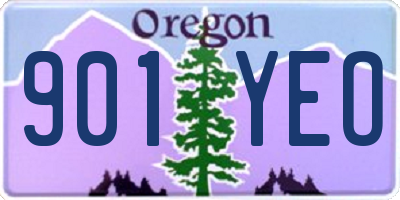 OR license plate 901YEO