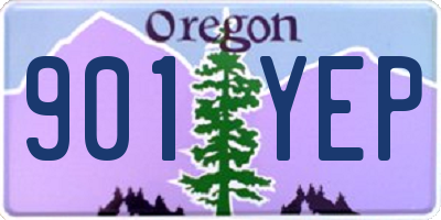 OR license plate 901YEP
