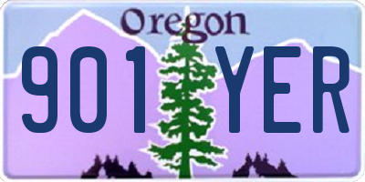 OR license plate 901YER