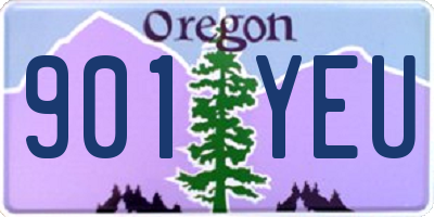 OR license plate 901YEU