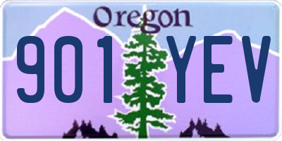 OR license plate 901YEV