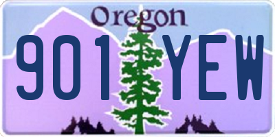 OR license plate 901YEW