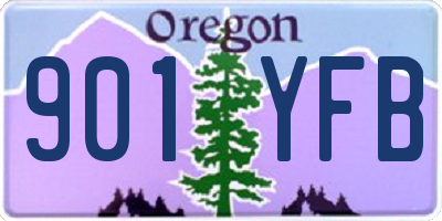 OR license plate 901YFB