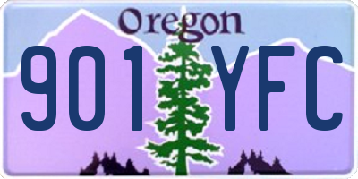 OR license plate 901YFC