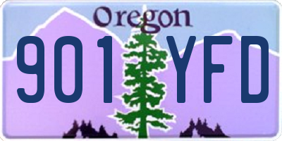 OR license plate 901YFD