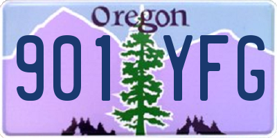 OR license plate 901YFG